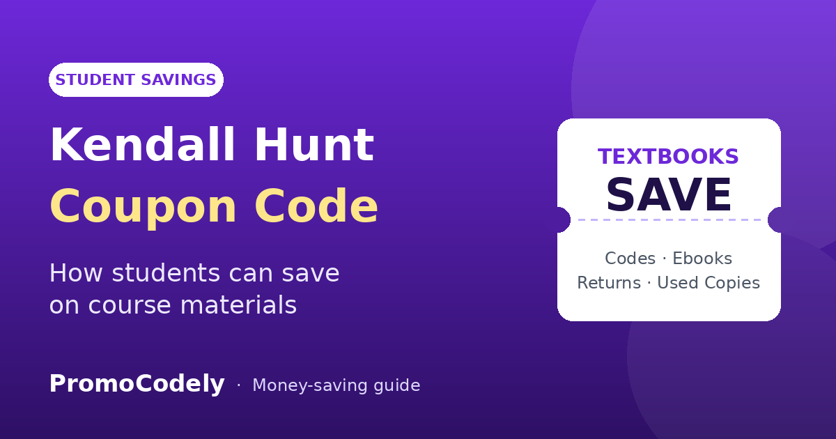 Kendall Hunt Publishing Coupon Code: How Students Can Save